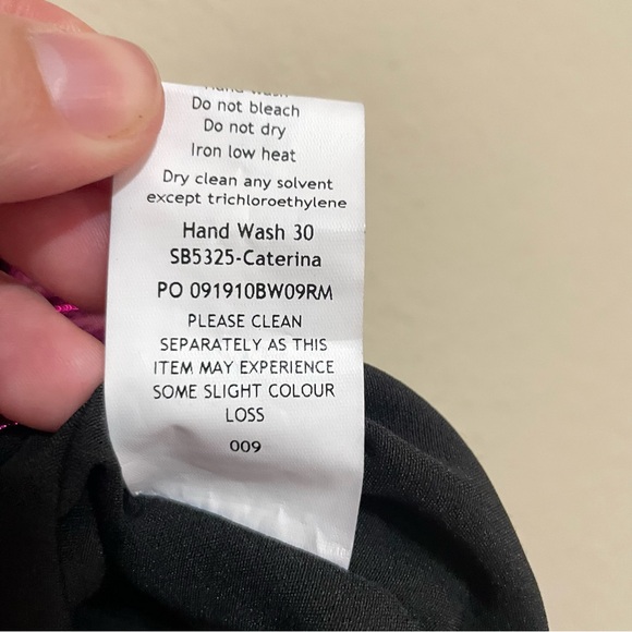 HOUSE OF CB Caterina Pink Strapless Metallic Cut‎ Out Dress Size Small - Picture 13 of 13